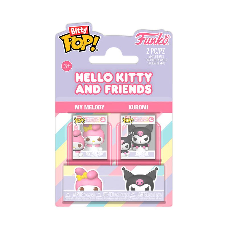 FUNKO BITTY POP HELLO KITY MELODY & KUROMI VINYL FIGURE - 2 PZ 88923