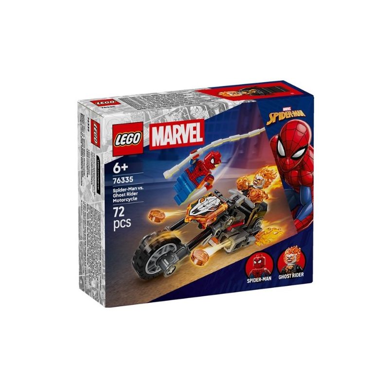 LEGO 76335 SUPER HEROES MARVEL SPIDER-MAN VS. GHOST RIDER IN MOTOCICLETTA GENNAIO 2026