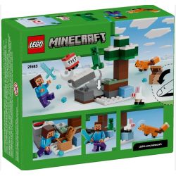 LEGO 21583 MINECRAFT AVVENTURA DI STEVE NELLA TAIGA GENNAIO 2026 2027