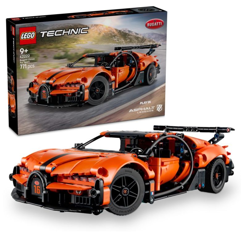 LEGO 42222 TECHNIC HYPER CAR BUGATTI CHIRON PUR SPORT GENNAIO 2026 2027