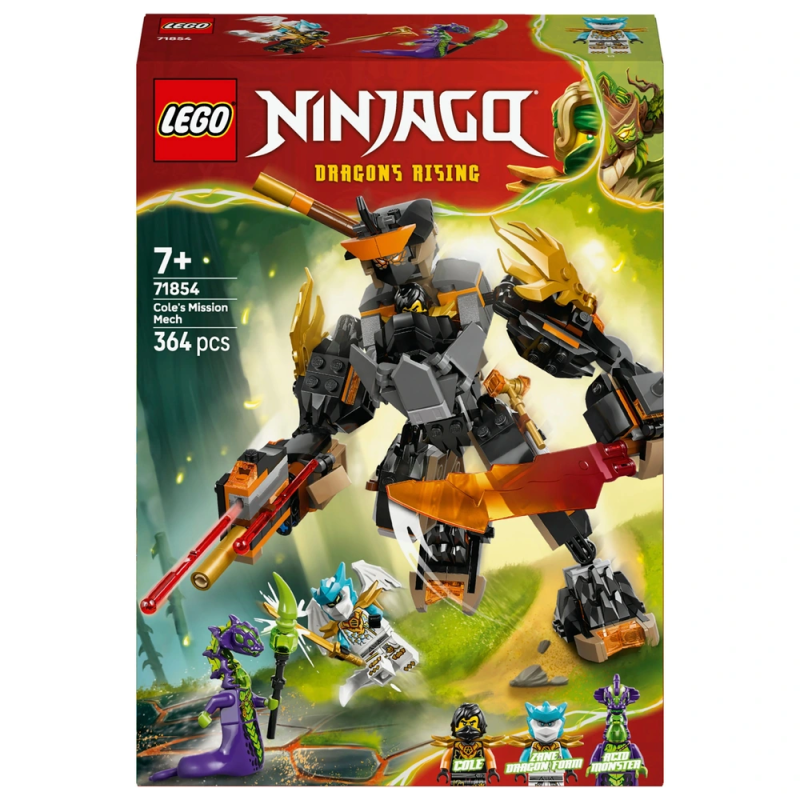 LEGO 71854 NINJAGO MECH DELLA MISSIONE DI COLE E DRAGO ZANE GENNAIO 2026