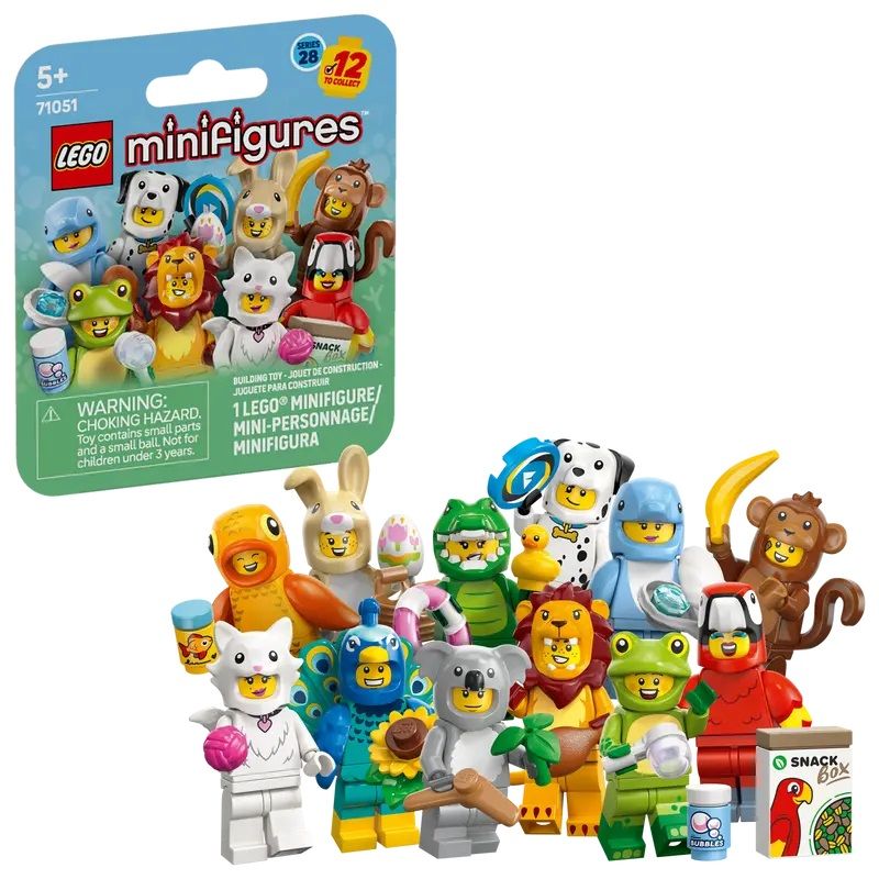 LEGO 71051 - 12 MINIFIGURES SERIE 28 COMPLETA ANIMALI GENNAIO   2026