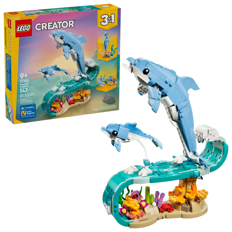 LEGO 31385 CREATOR ANIMALI MARINI: MERAVIGLIOSI DELFINI GENNAIO 2026 2027