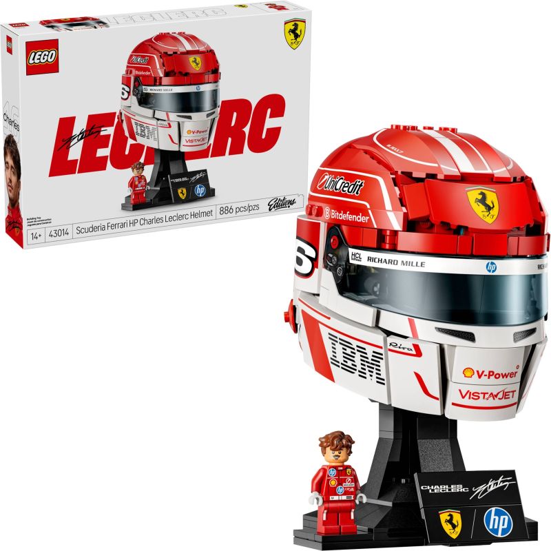 LEGO 43014 EDITIONS VEHICLES Casco di Charles Leclerc Scuderia Ferrari HP MAGGIO 2026
