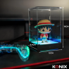 KONIX - LED Display Box ILLUMINATA PER FIGURE - Compatibile con Funko Pop, Banpresto Qposket, Lower Figures 9 x 9 x 14 cm - RGB