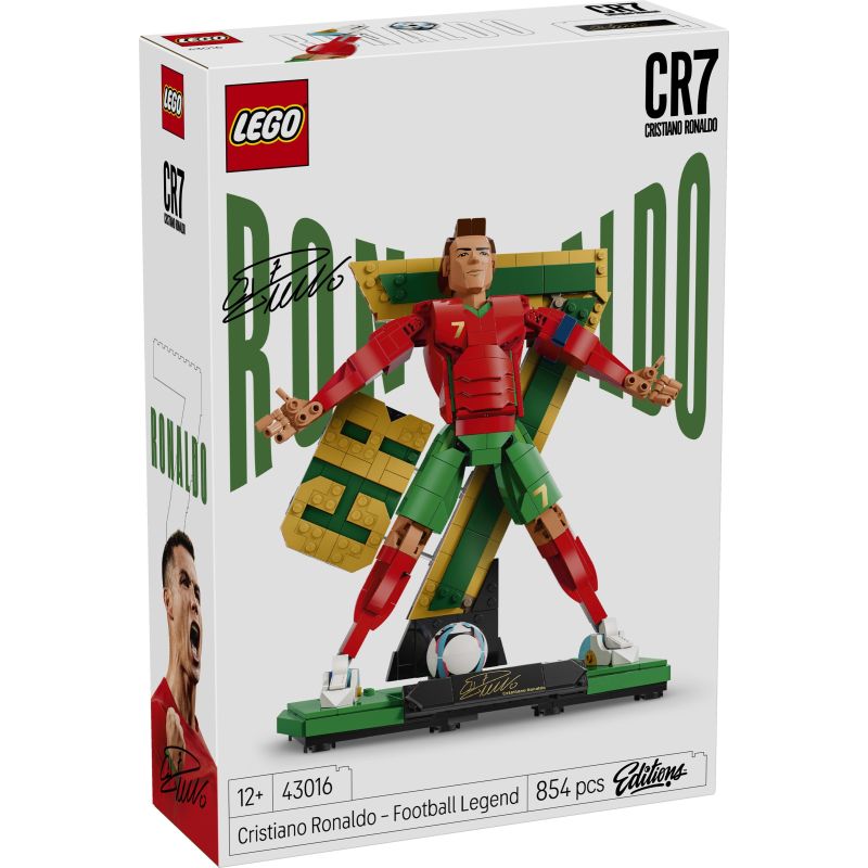 LEGO 43016 EDITIONS SPORTS Cristiano Ronaldo – Leggenda del calcio MAGGIO 2026