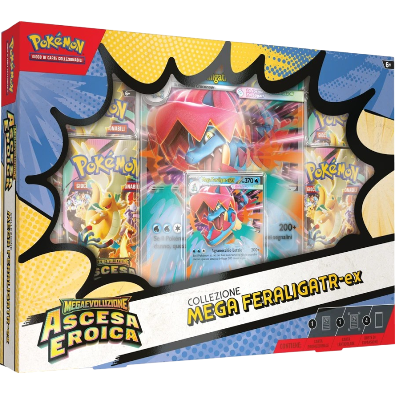 POKEMON COLLEZIONE MEGA FERALIGATR EX ASCESA EROICA ITA 196214132009