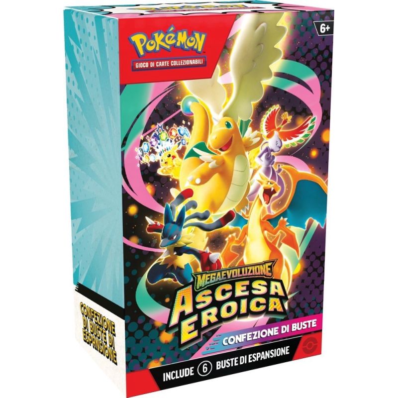 POKEMON ASCESA EROICA BUNDLE 6 BUSTE MEGAEVOLUZIONE ITA