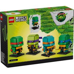 LEGO 40878 BRICKHEADZ Personaggi Teenage Mutant Ninja Turtles LEONDARDO RAFFAELLO MICHELANGELO DONATELLO