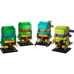 LEGO 40878 BRICKHEADZ Personaggi Teenage Mutant Ninja Turtles LEONDARDO RAFFAELLO MICHELANGELO DONATELLO