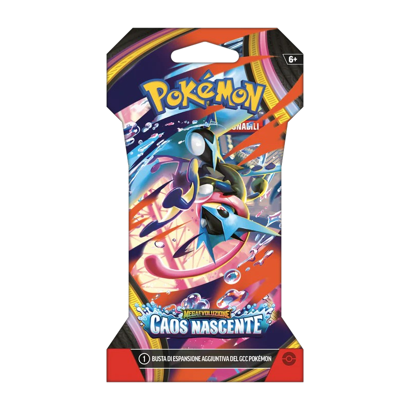 POKEMON CAOS NASCENTE BUSTINA PAPER SLEEVES MEGAEVOLUZIONE ITA