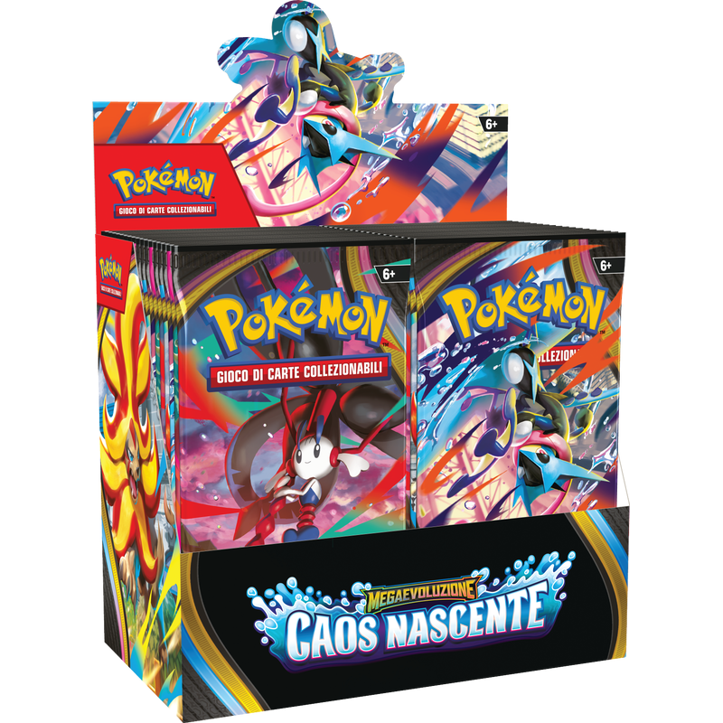 POKEMON CAOS NASCENTE BOX 36 BUSTE MEGAEVOLUZIONE ITA