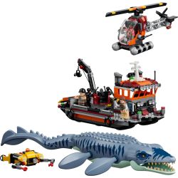 LEGO 77983 JURASSIC WORLD ATTACCO ALLA BARCA DEL DINOSAURO MOSASAURUS AGOSTO 2026