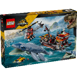 LEGO 77983 JURASSIC WORLD ATTACCO ALLA BARCA DEL DINOSAURO MOSASAURUS AGOSTO 2026