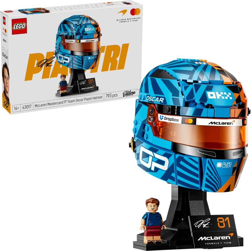 LEGO 43017 EDITIONS VEHICLES CASCO DI OSCAR PIASTRI SCUDERIA MCLAREN GIUGNO 2026