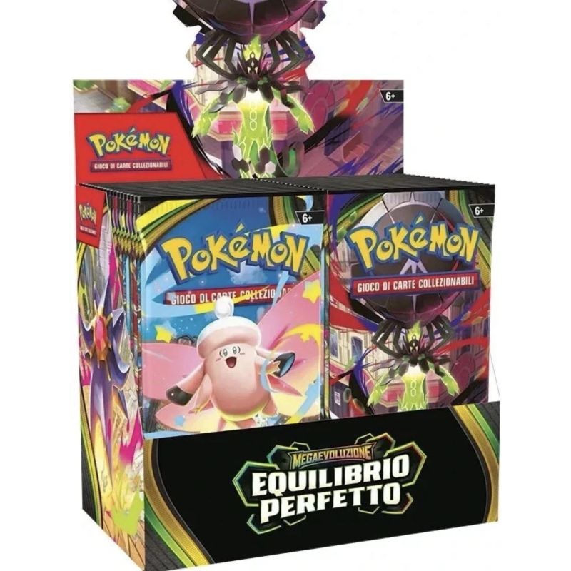 POKEMON BOX 36 BUSTE M3 MEGAEVOLUZIONE EQULIBRIO PERFETTO BUSTINA DA 10 CARTE