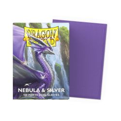AT-15075 DRAGON SHIELD 100 BUSTINE STANDARD - MATTE DUAL SLEEVES NEBULA & SILVER