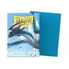 AT-15074 DRAGON SHIELD 100 BUSTINE STANDARD - MATTE DUAL SLEEVES SKY BLUE & SILVER