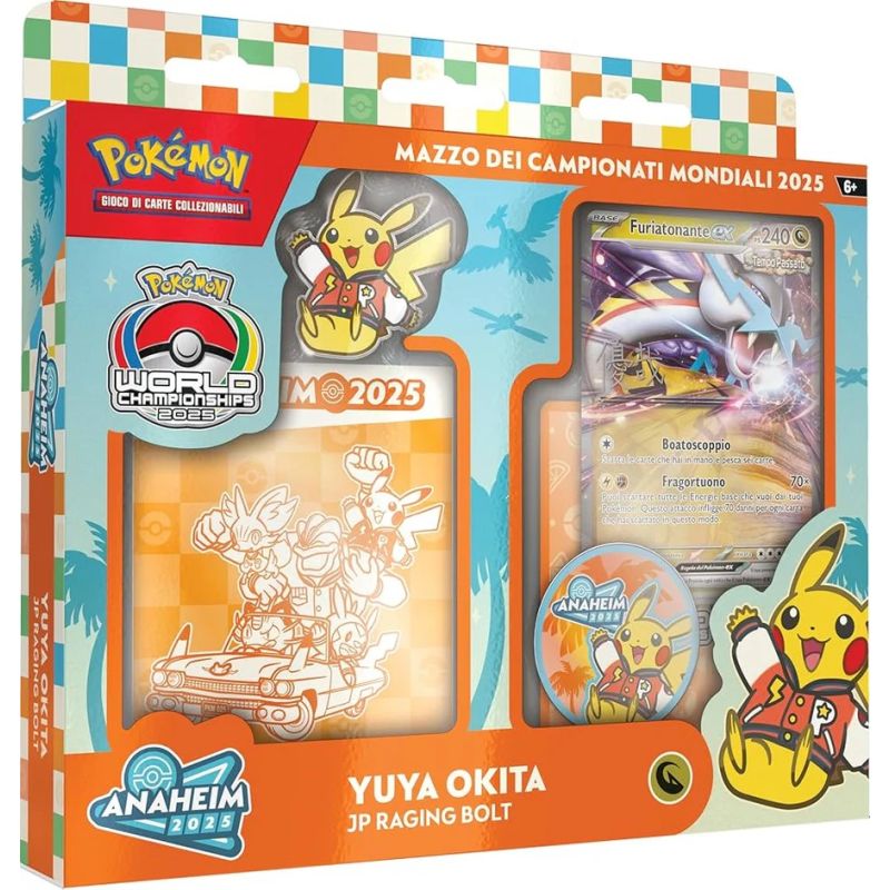 POKEMON MAZZO CAMPIONATI MONDIALI 2025 YUYA OKITA 196214135437 ARANCIONE