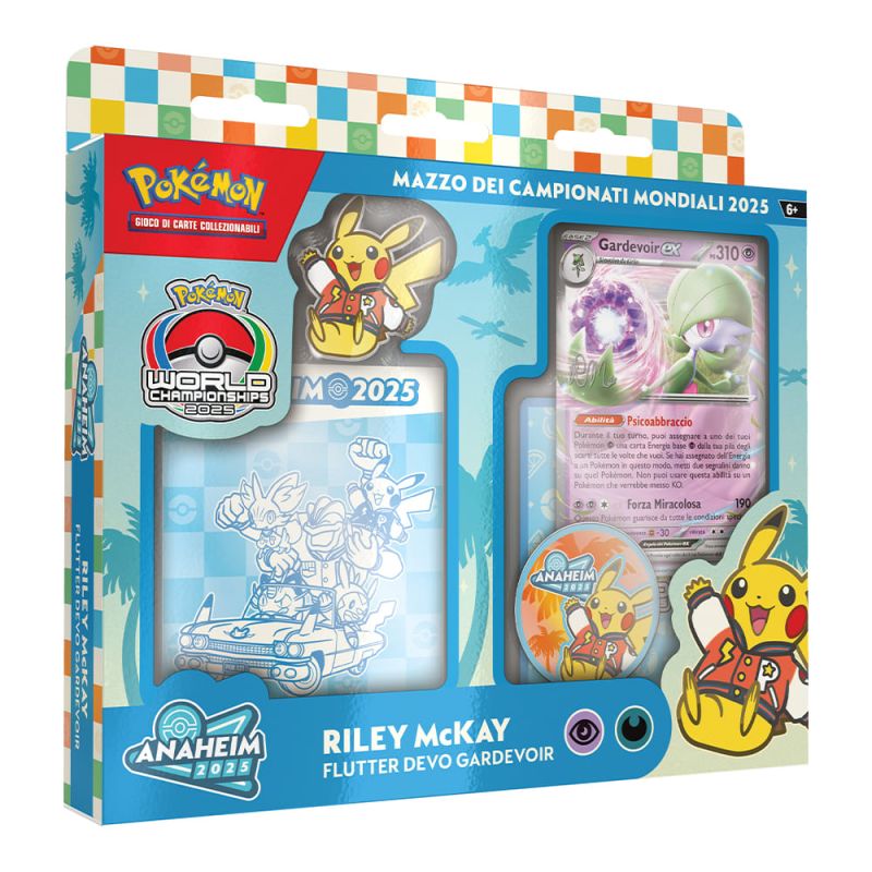POKEMON MAZZO CAMPIONATI MONDIALI 2025 RILEY MCKAY 196214135437 AZZURRO