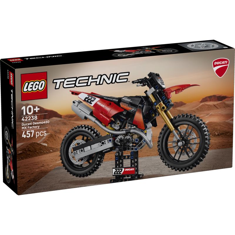 LEGO 42238 TECHNIC MOTO DUCATI DESMO 450 MX FACTORY AGOSTO 2026