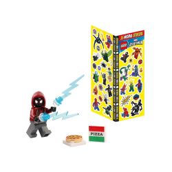 LEGO SPIDER-MAN N. 12 - MILES MORALES + PIZZA+ 35 STICKERS BLUE OCEAN