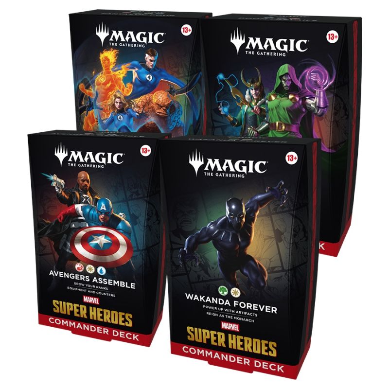 MAGIC MARVEL SUPER HEROES COMMANDER DECK KIT 4 PZ