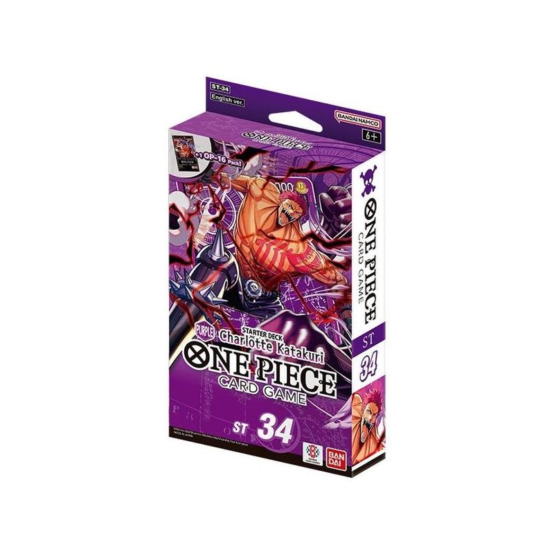 ONE PIECE CARD GAME ST-34 Purple Charlotte Katakuri STARTER DECK ENG