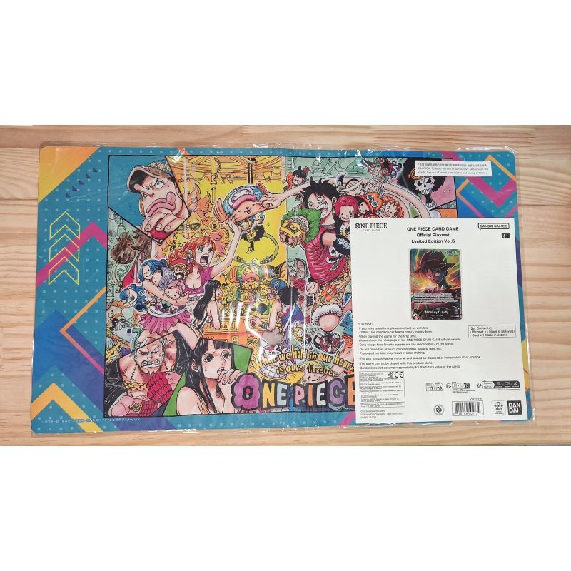 ONE PIECE CARD GAME OFFICIAL PLAYMAT LIMITED EDITION VOL. 5 TAPPETINO DA GIOCO CARTE