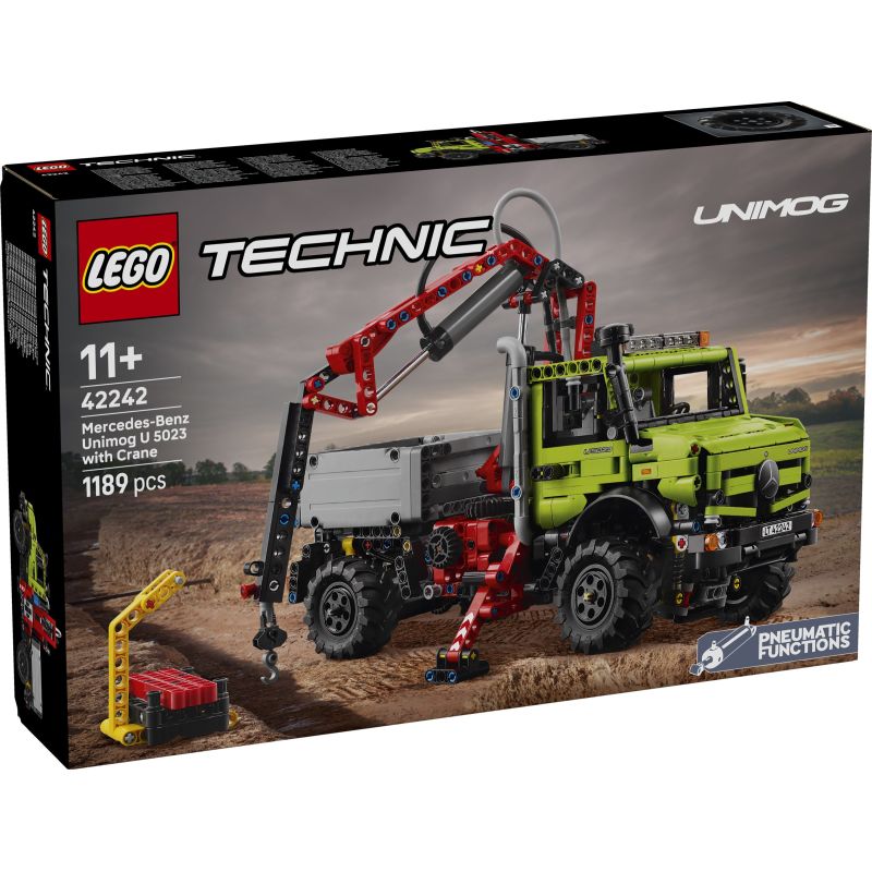 LEGO 42242 Mercedes-Benz Unimog U 5023 con gru