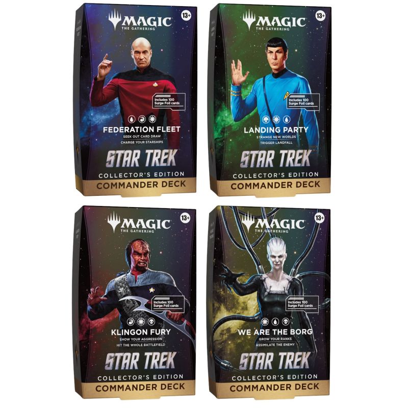 MAGIC COLLECTOR COMMANDER DECK  STAR TREK (4 MAZZI) - ENG