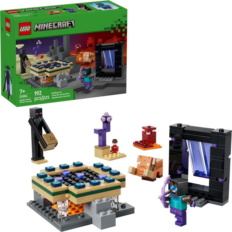 LEGO 21584 MINECRAFT VIAGGIO NEL PORTALE DEL NETHER E DELL’END GENNAIO   2026 2027