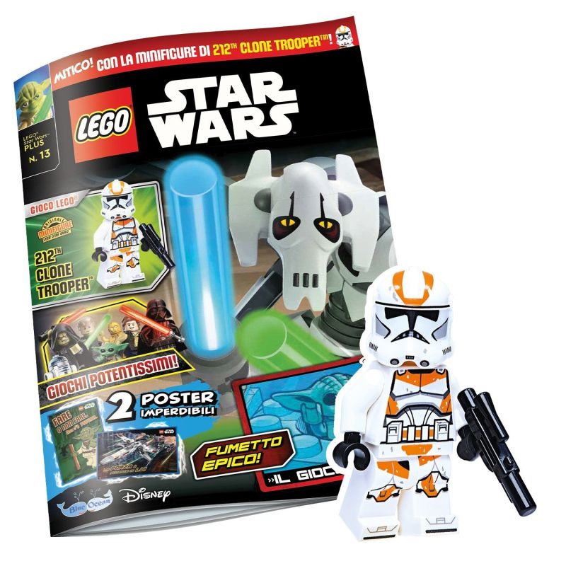 LEGO STAR WARS PLUS RIVISTA MAGAZINE N. 13 - 212TH CLONE TROOPER BLUE OCEAN