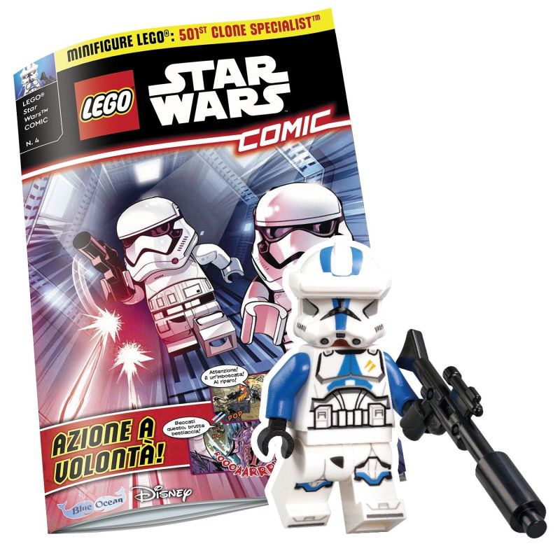 LEGO STAR WARS PLUS RIVISTA MAGAZINE N. 4 - 501ST CLONE SPECIALIST BLUE OCEAN