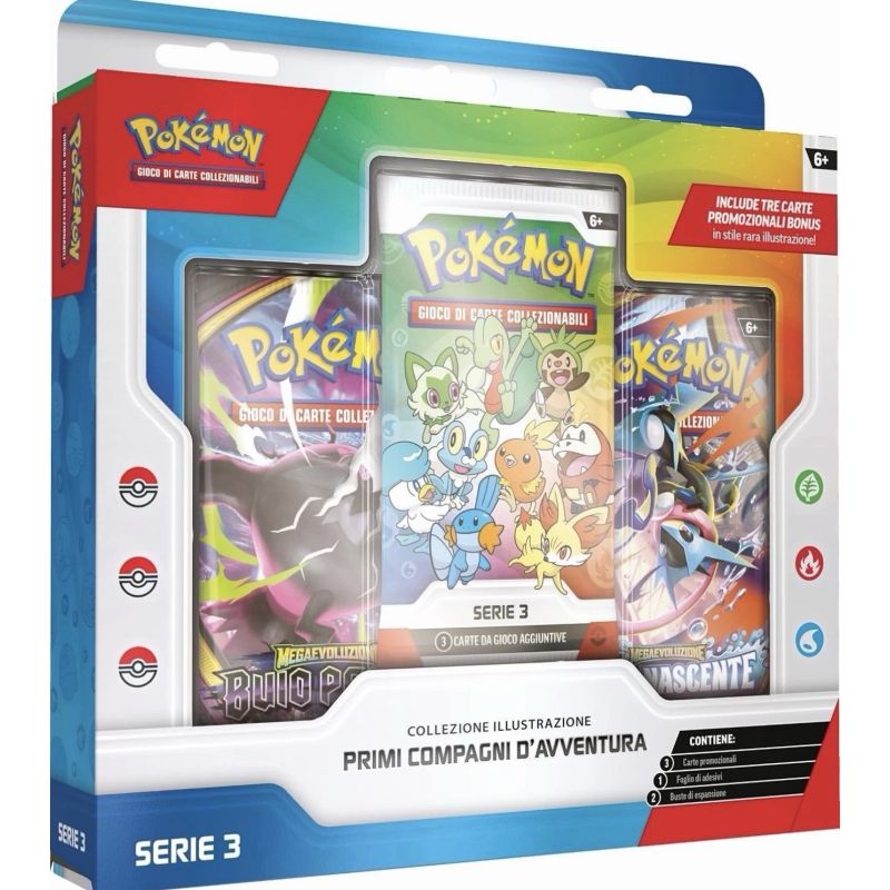 POKEMON COLLEZIONE ILLUSTRAZIONE PRIMI COMPAGNI D'AVVENTURA SERIE 3