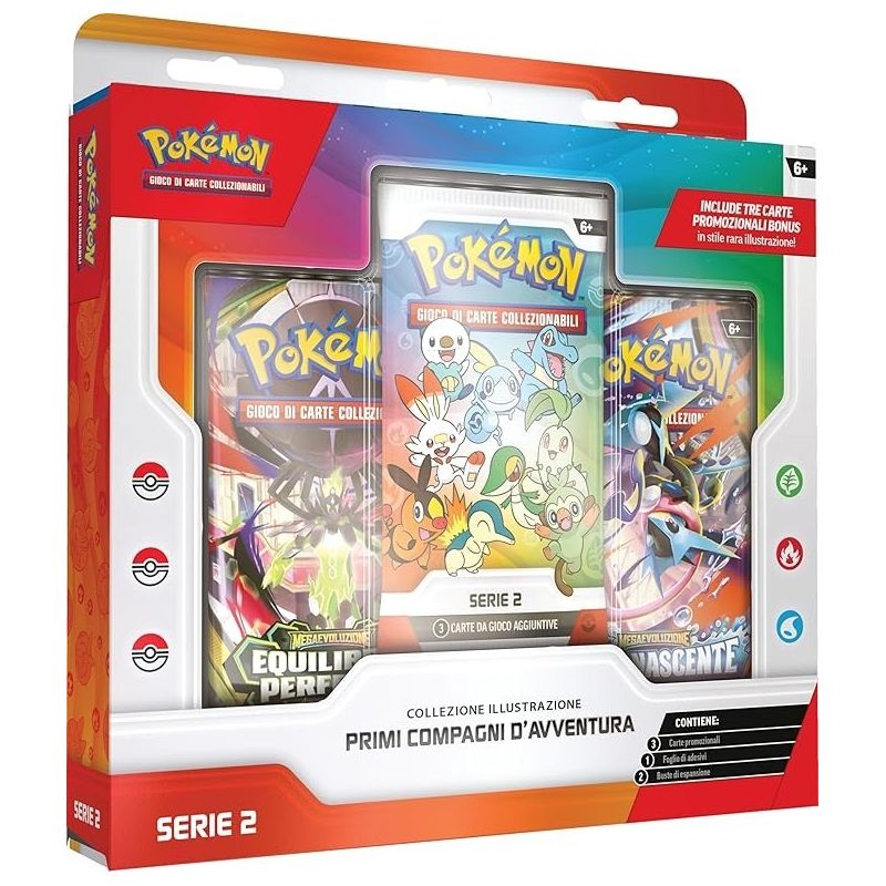 POKEMON COLLEZIONE ILLUSTRAZIONE PRIMI COMPAGNI D'AVVENTURA SERIE 2