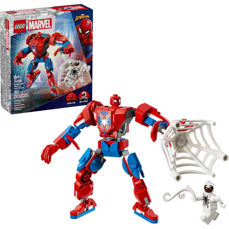 LEGO 76308 SUPER HEROES MARVEL MECH DI SPIDER-MAN CONTRO ANTI-VENOM   2025 2026