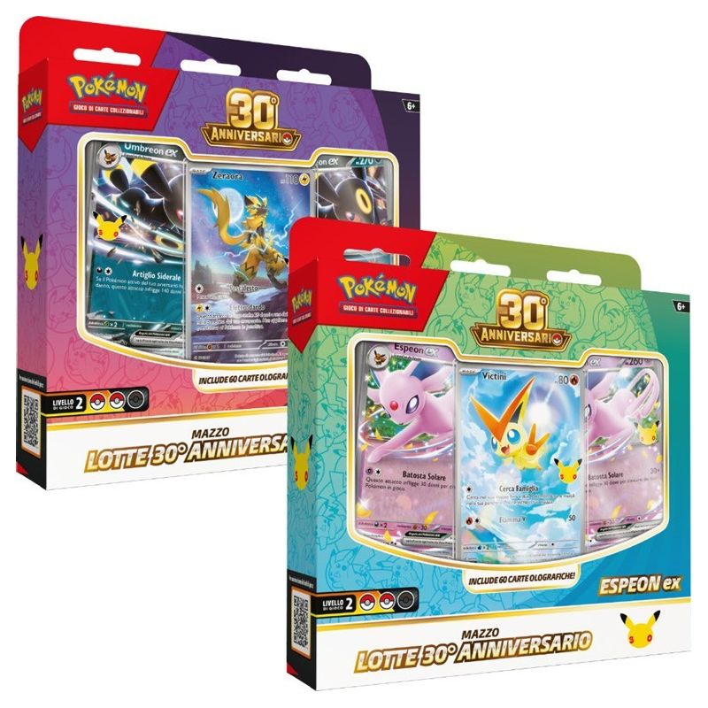 POKEMON 30° ANNIVERSARIO Mazzo Lotte Umbreon-ex & Espeon-ex (IT) 196214147294
