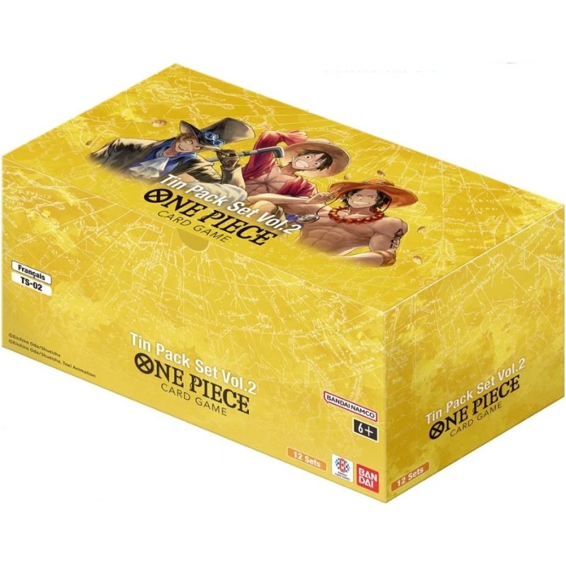 BANDAI ONE CARD GAME CASE TIN PACK SET VOL.2 TS-02 CHIUSO SIGILLATO